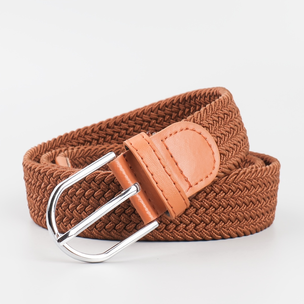Anderson's Belts Woven Elastic Belt, Khaki