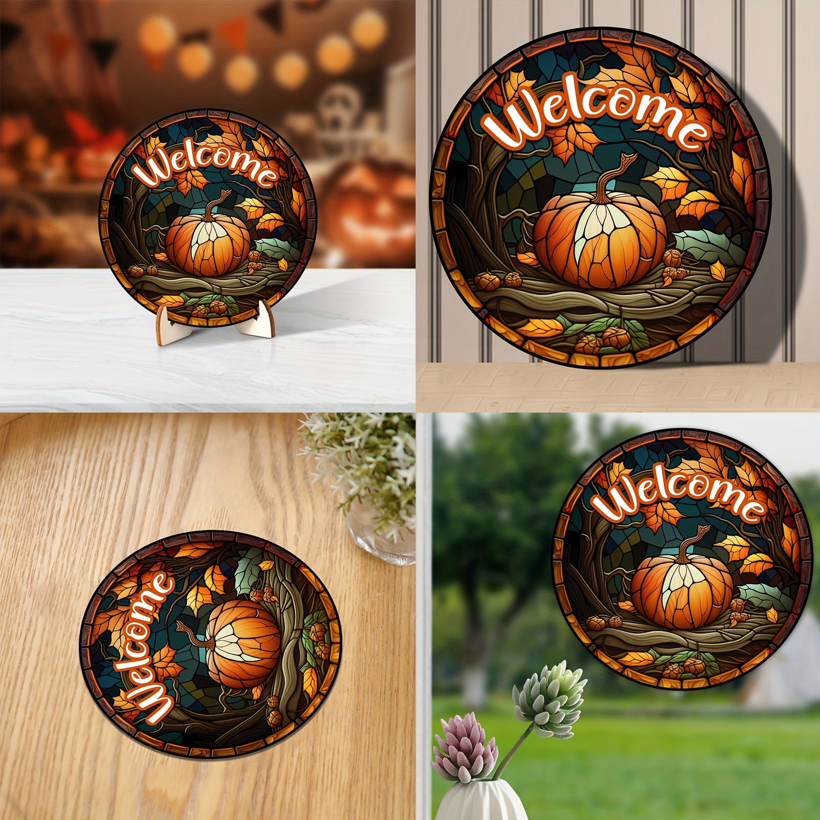 Halloween Decorations Welcome Sign Pieces For Centerpieces - Temu