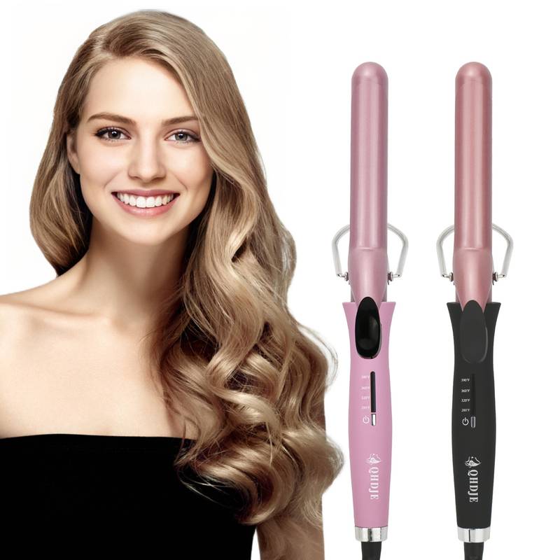 25mm professional 2 in 1 hair curler hair curling wand curling iron with glove and clips details 1