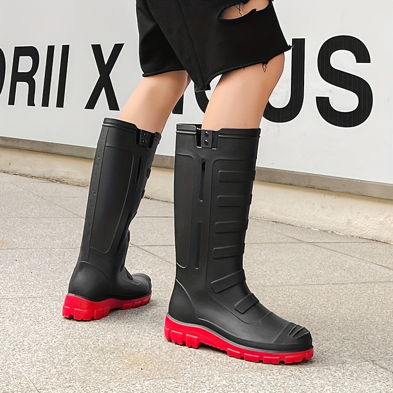 Men High Top Rain Boots Wear Resistant Waterproof Non Slip Rain Shoes For  Outdoor Walking Fishing, Don't Miss These Great Deals