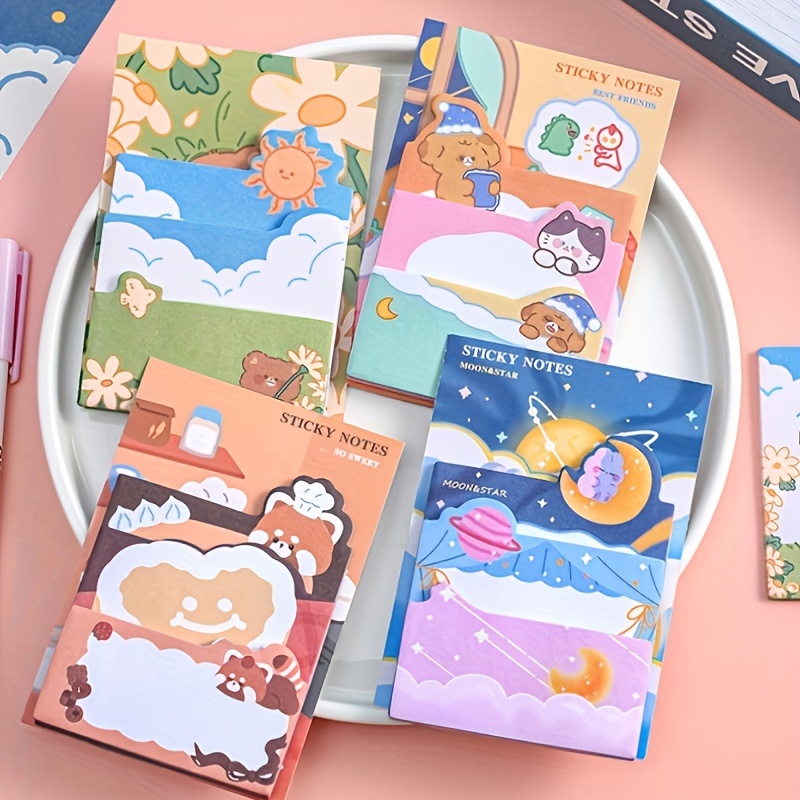 Cute Pet Special shaped Combination Sticky Notes Student - Temu