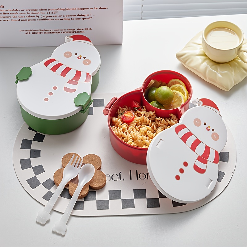 Budget Snowman Bento Box (Cream Stew) for Christmas What do you think? :  r/budgetcooking