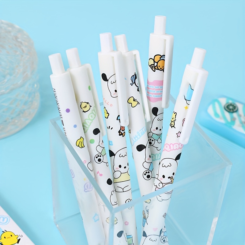 6pcs Gel Pens 0.5mm Kawaii Stationary Cute Pens School 