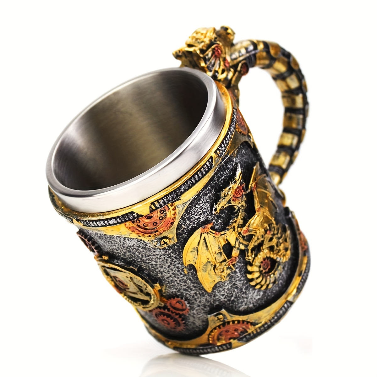 Dragon Coffee Mug Stainless Steel Coffee Cups Creative Cool - Temu