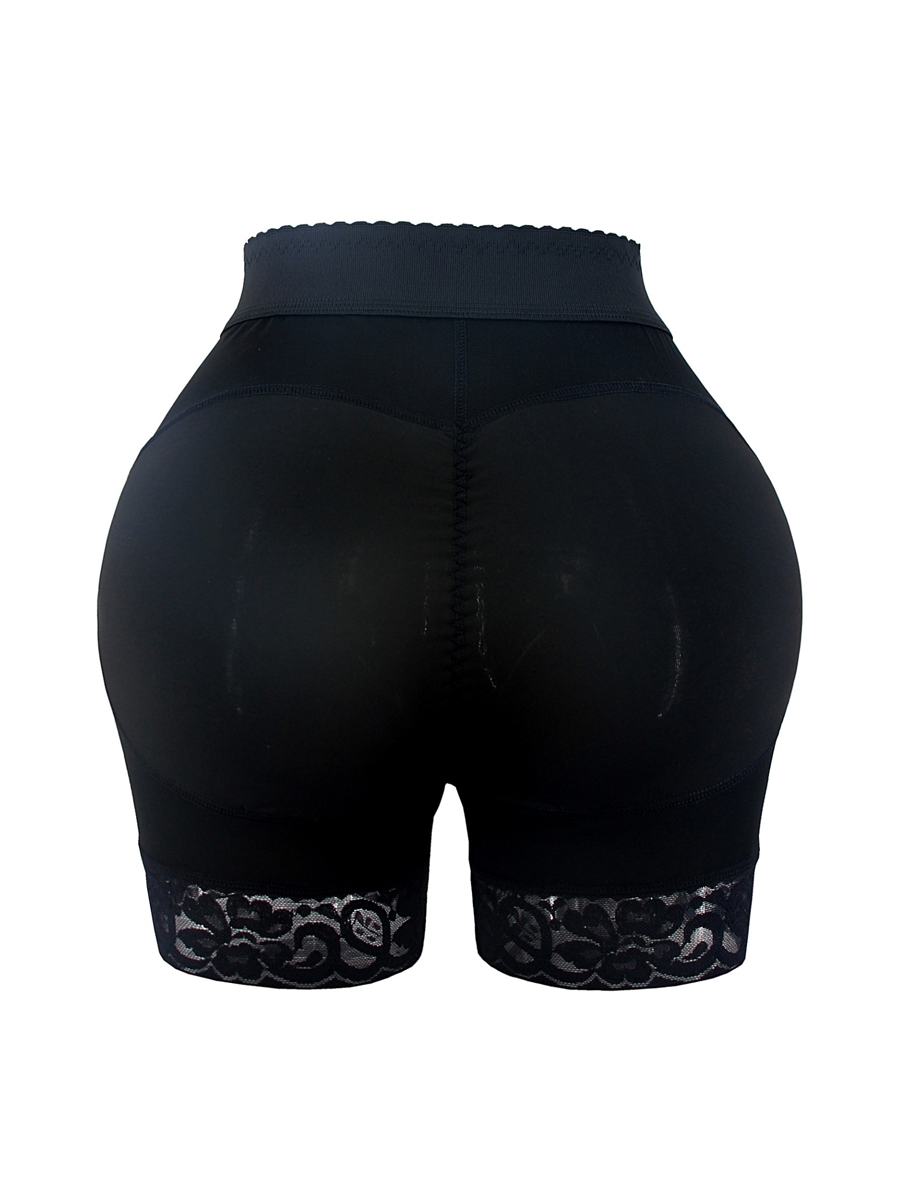 Lace Butt Lifting Pants Zipper Shapewear Short Tummy Control - Temu