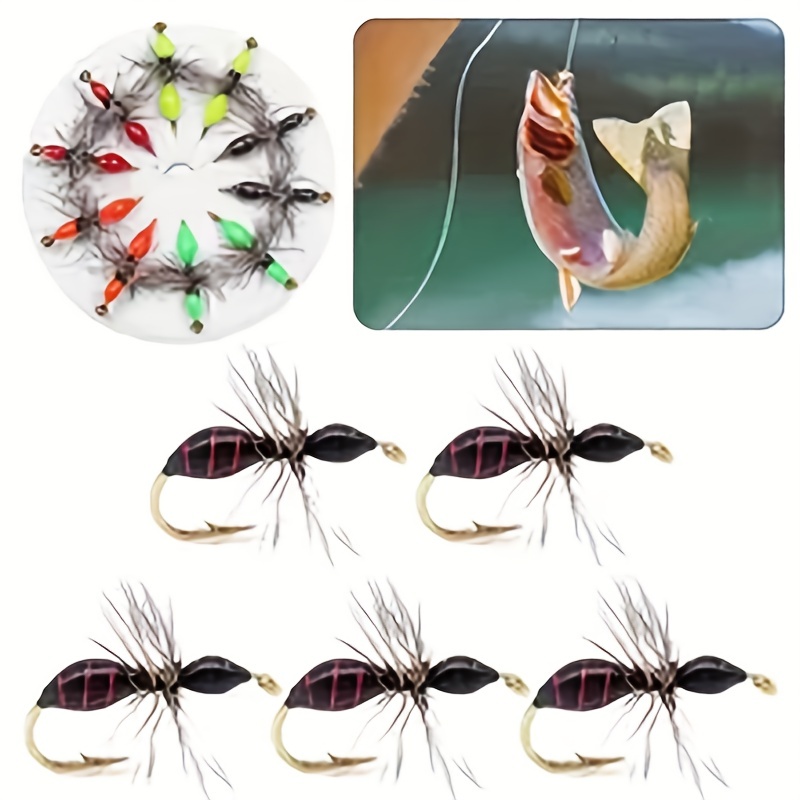6/12pcs UV Insect Lures: Catch More Trout with These Fly Tying