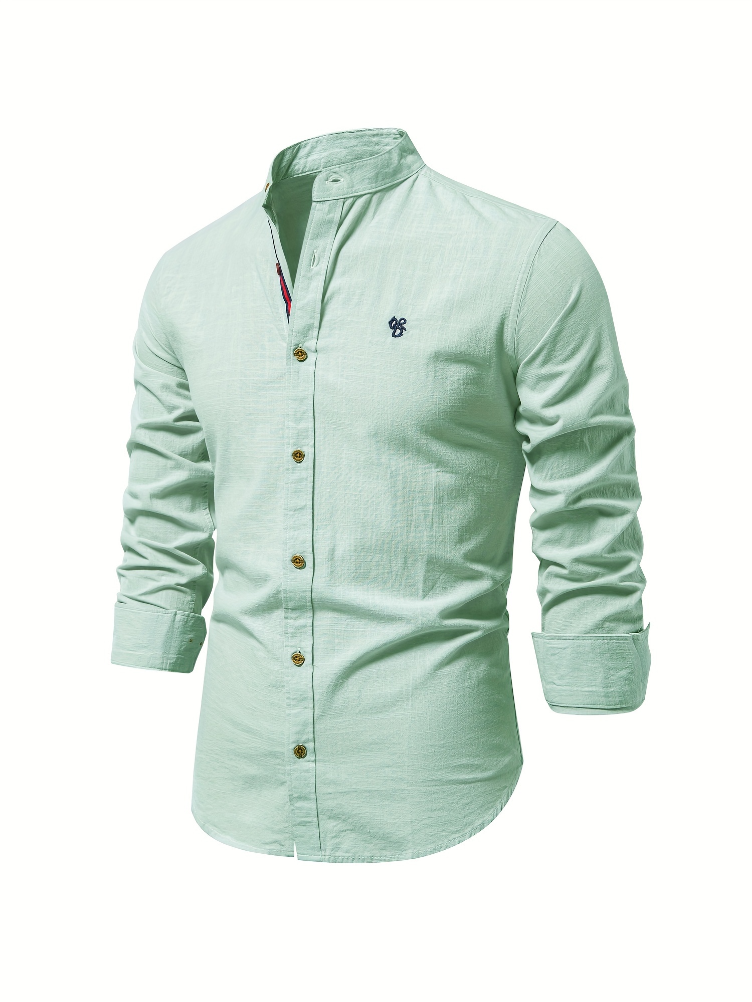 Las mejores ofertas en Camisas de manga larga verde para hombres