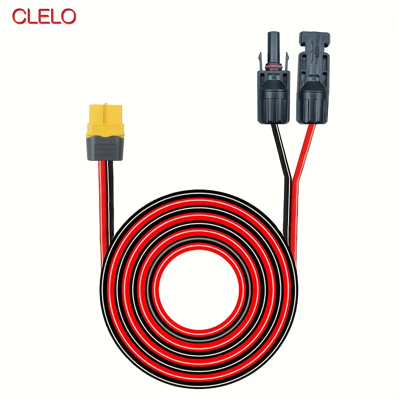 Connection 10awg 12awg Solar Extension Cable Red+black - Temu