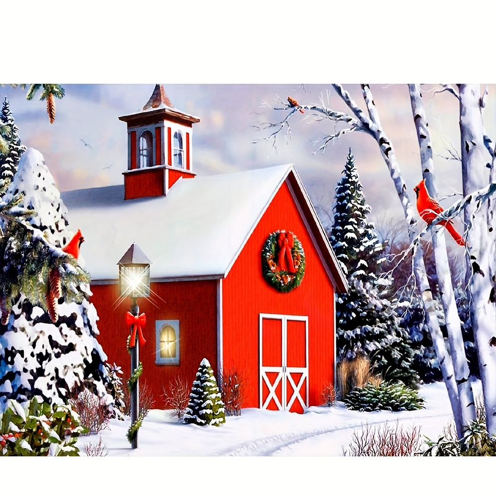 Christmas Diamond Painting Kits snowy Winter Diamond Art Kit