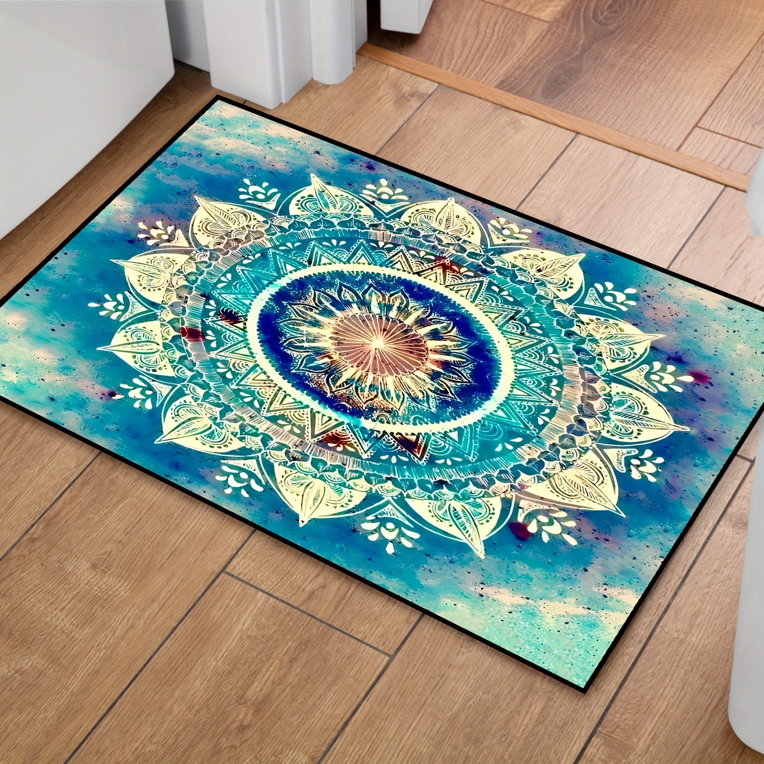 Seven Chakra Area Rugs Anti slip Mandala Floor Mat Washable - Temu