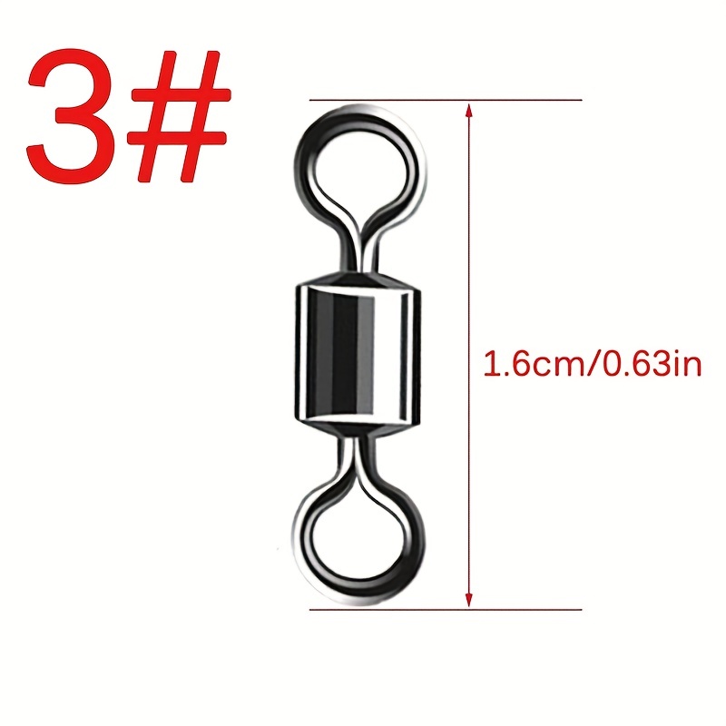 Premium Ball Bearing Swivel Rings Carp Fishing Steel Brass - Temu