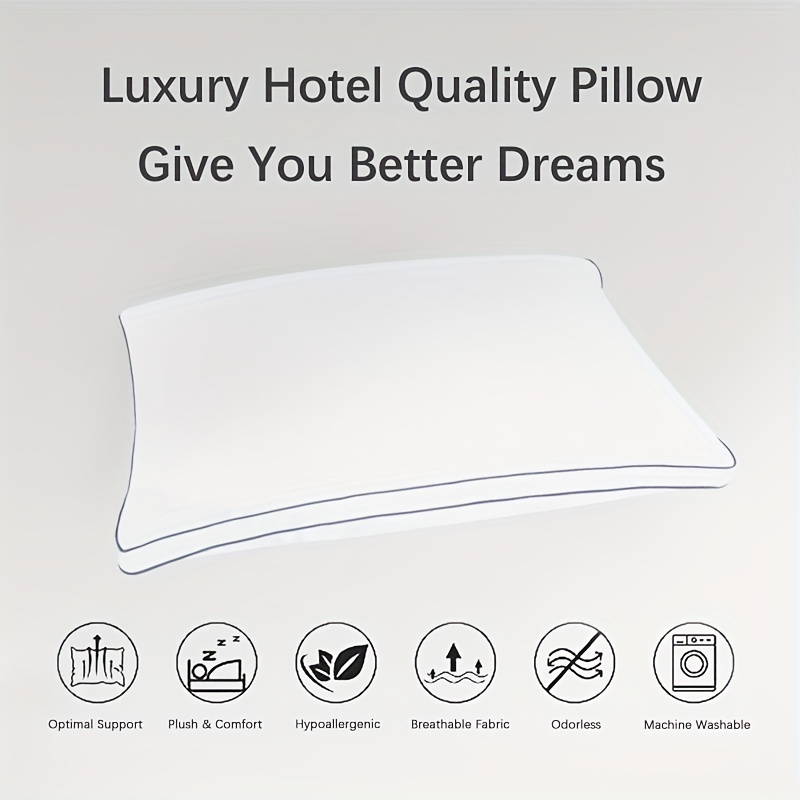1pc Bett Kissen Schlafen Luxus hotelqualität Kissen - Temu Austria