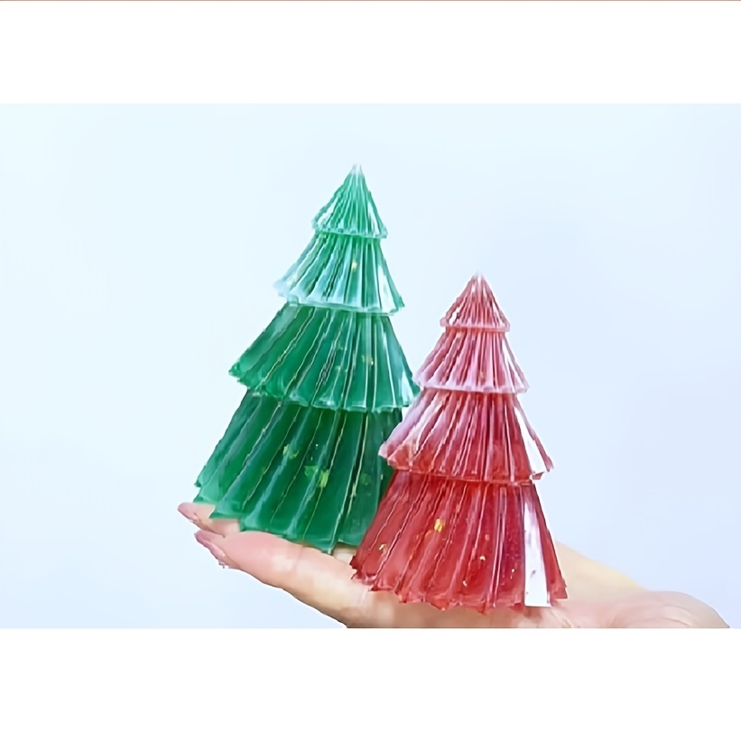 Origami Christmas Tree Silicone Mold DIY Geometric Rotating Pine Tree  Candle Mould Plaster Resin Ornament Molds Christmas Decor