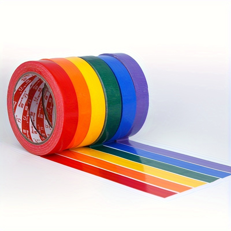 Rainbow Ten Color Tape X 21.872 Yards Color Duct Tape House - Temu