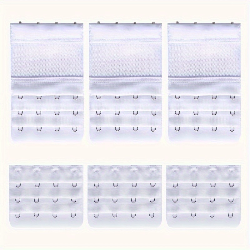 6pcs Bra Strap Extenders Adjustable Bra Band Buckle Women's Accessories