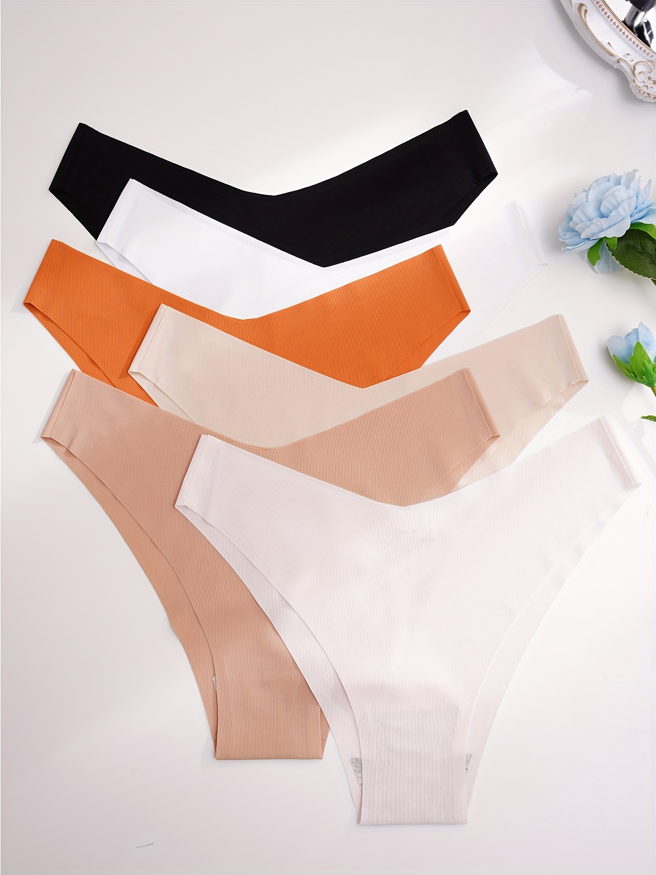 Women Soft Cotton Briefs Underwear With Zipper Pocket Solid Comfortable  Panties