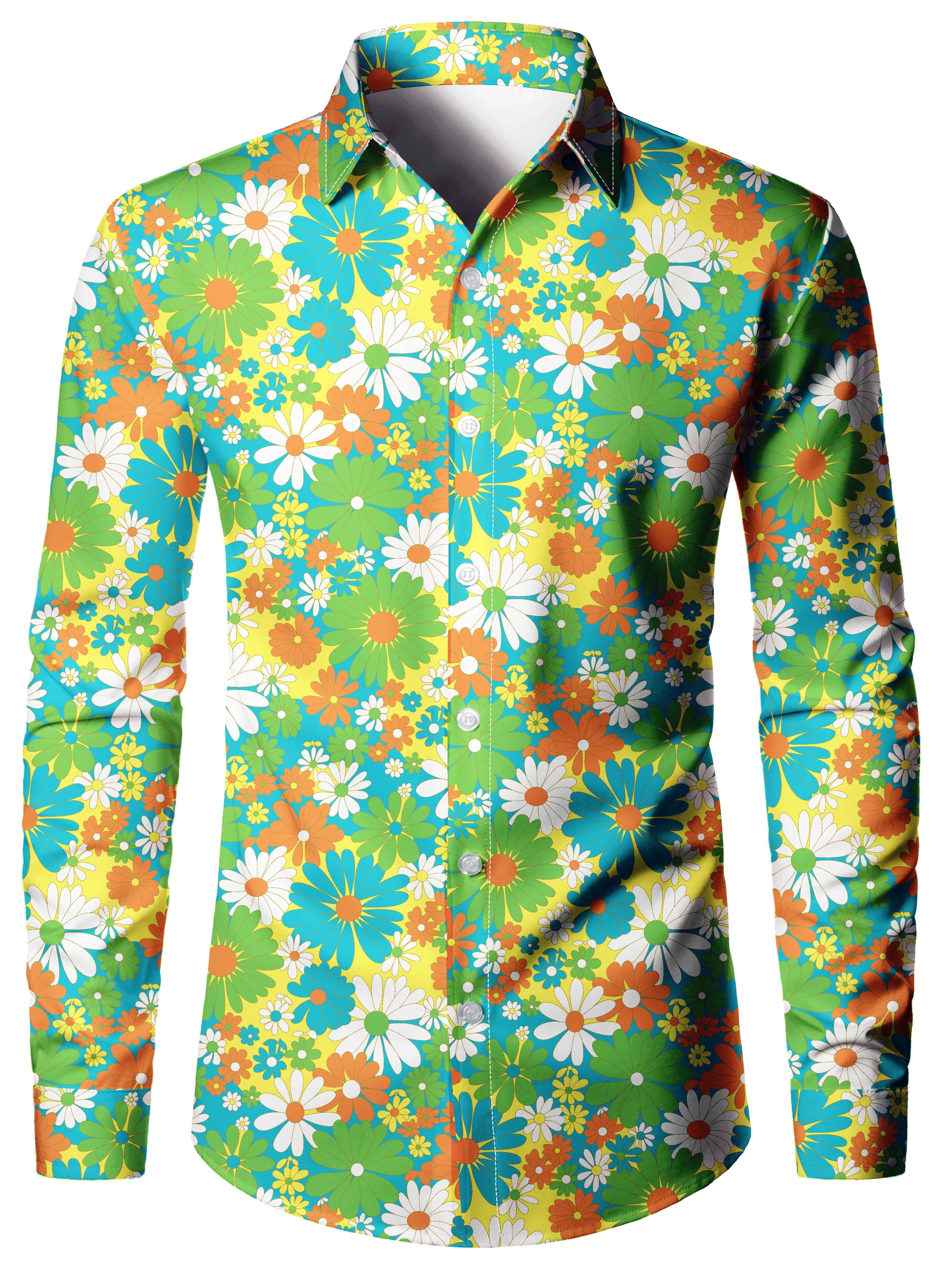 Men's Shirt Summer Trendy Hawaiian Shirt, Camp Collar Shirt Graphic Shirt  Aloha Shirt, Parrot Turndown Yellow Light Green Pink Red Blue 3D Print -  Trendy Aloha