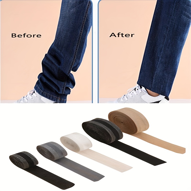 Hands DIY Pants Edge Shorten Self-Adhesive Hemming Tape Iron-On Hem Clothing Tape Pant Mouth Paste for Suit Pants Jeans Trousers Clothes, Size: 5M