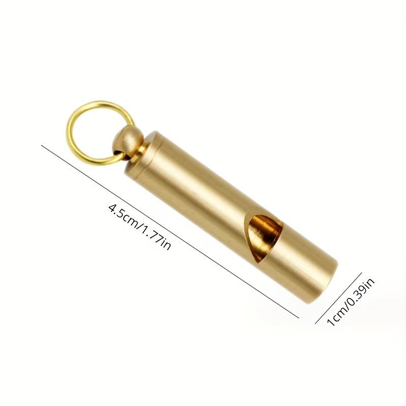 Portable Copper Survival Whistle for Outdoor Camping Hiking