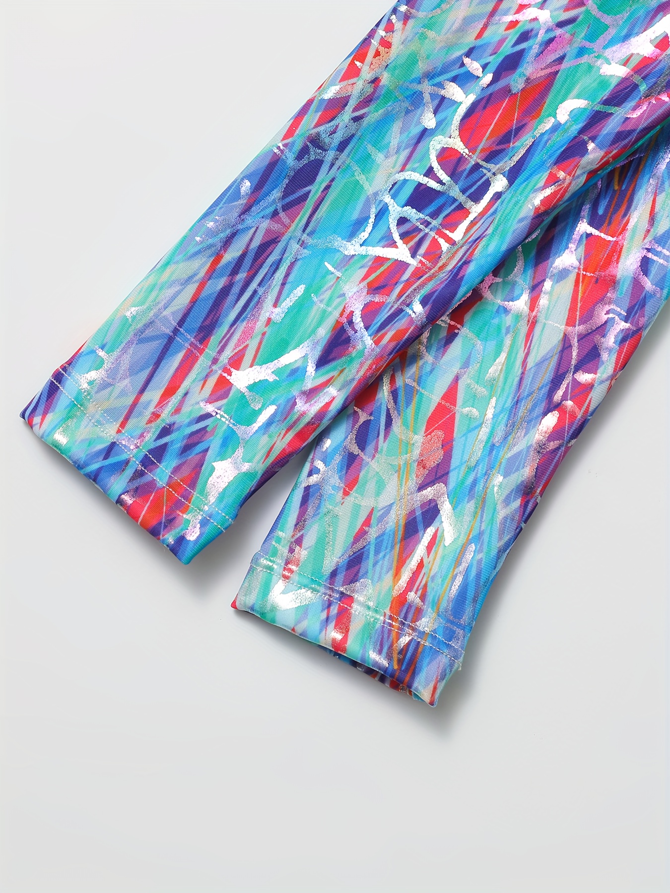 Dreamy Butterfly Tie Dye Gymnastics Suit Long Sleeve