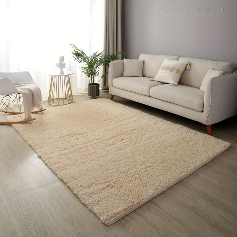 1pc Ultra Soft Plush Rug Alfombra Grande Blanca Alfombra - Temu Spain