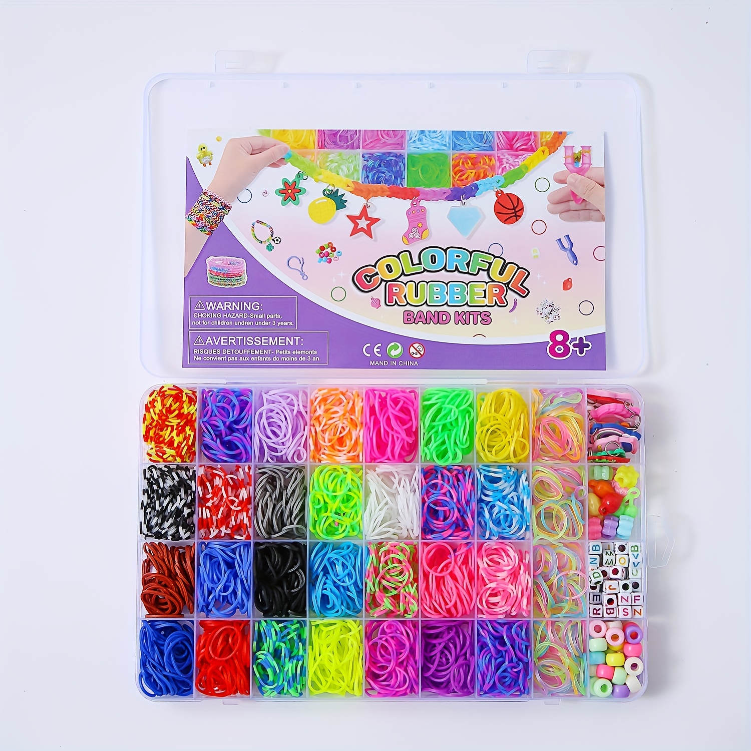 Loom Bands Kit, Rubber Bands For Bracelet Making Kit Diy Art Craft Kit  Girls &boys Creativity Gift - Ideal Christmas Birthday Gifts - Temu