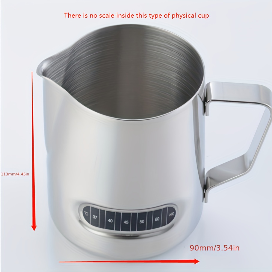 Stainless Steel Milk Frother Pitcher Milk Foam Vessel Measuring Cups Coffe  Appliance