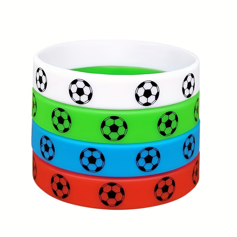 Baseball Silicone Bracelet Rubber Wristband Baseball Bracelet Wristband Gift Party Favors,Temu