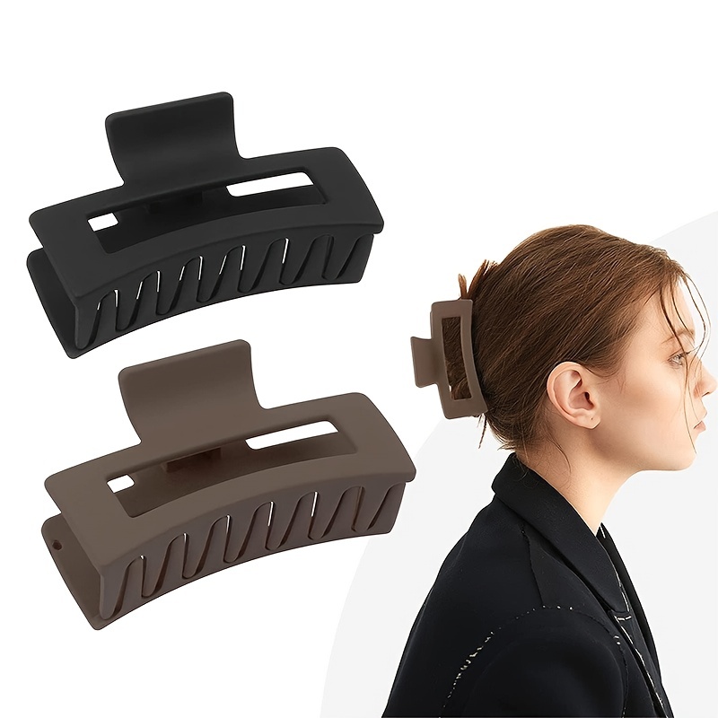 Non slip Plastic Wave Hair Claw Clip Thick Hair Strong Hold - Temu