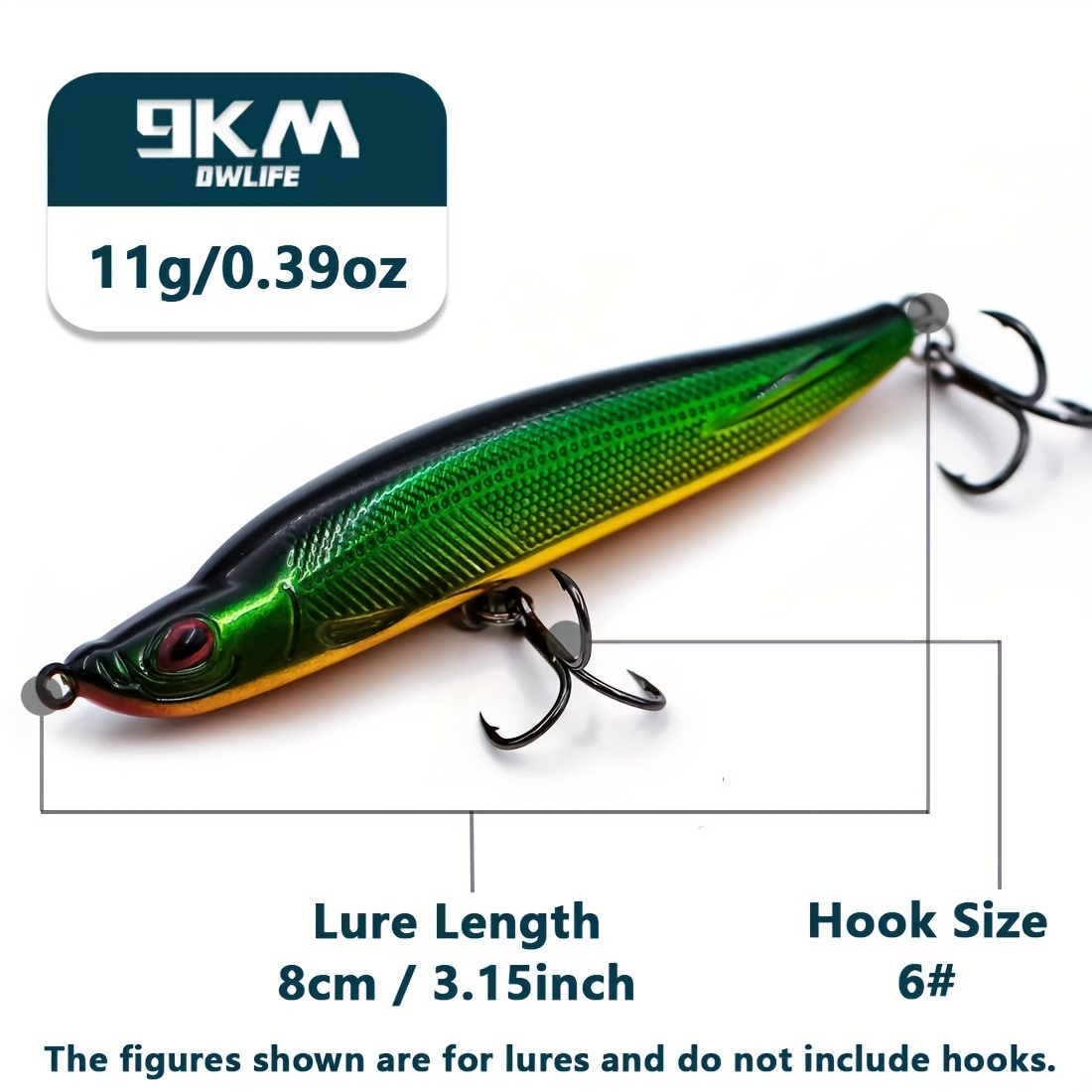 9km Sinking Pencil Fishing Lure Hard Swimbaits Crank Bait - Temu