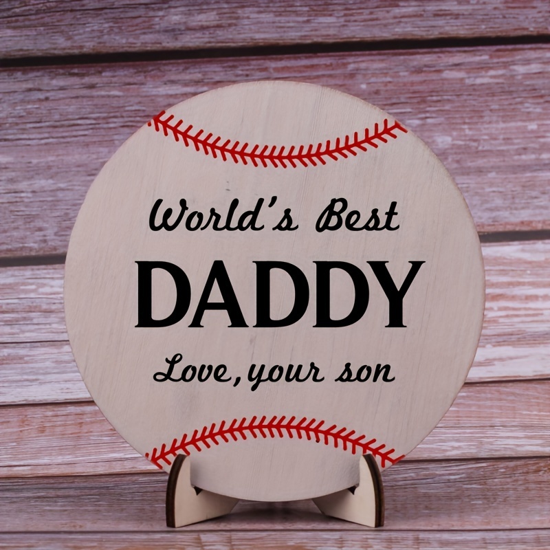 Custom Father's Day baseball sign/plaque