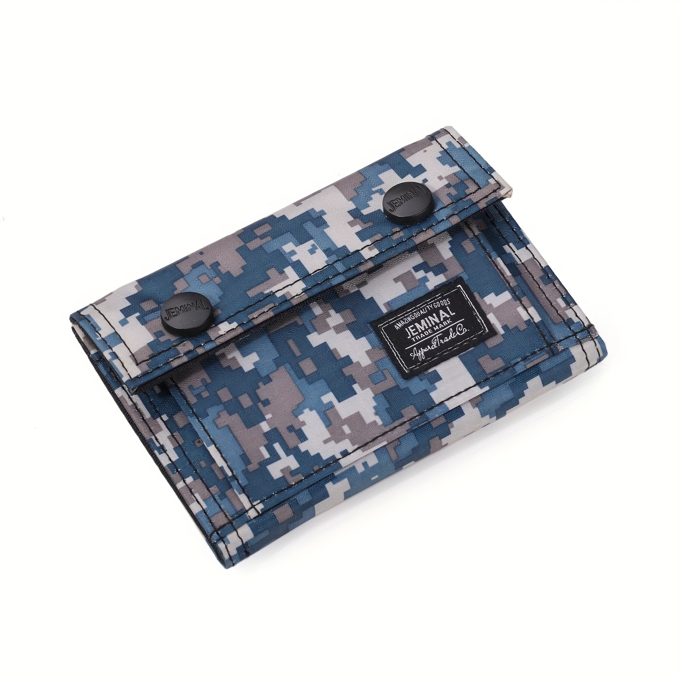 Men's Wallet Trifold Short Canvas Casual Chain Wallet Youth - Temu