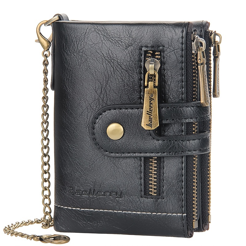 Durable Fashion Card Holder Zipper Coin Wallet Minimalist Front Pocket  Wallet - Temu