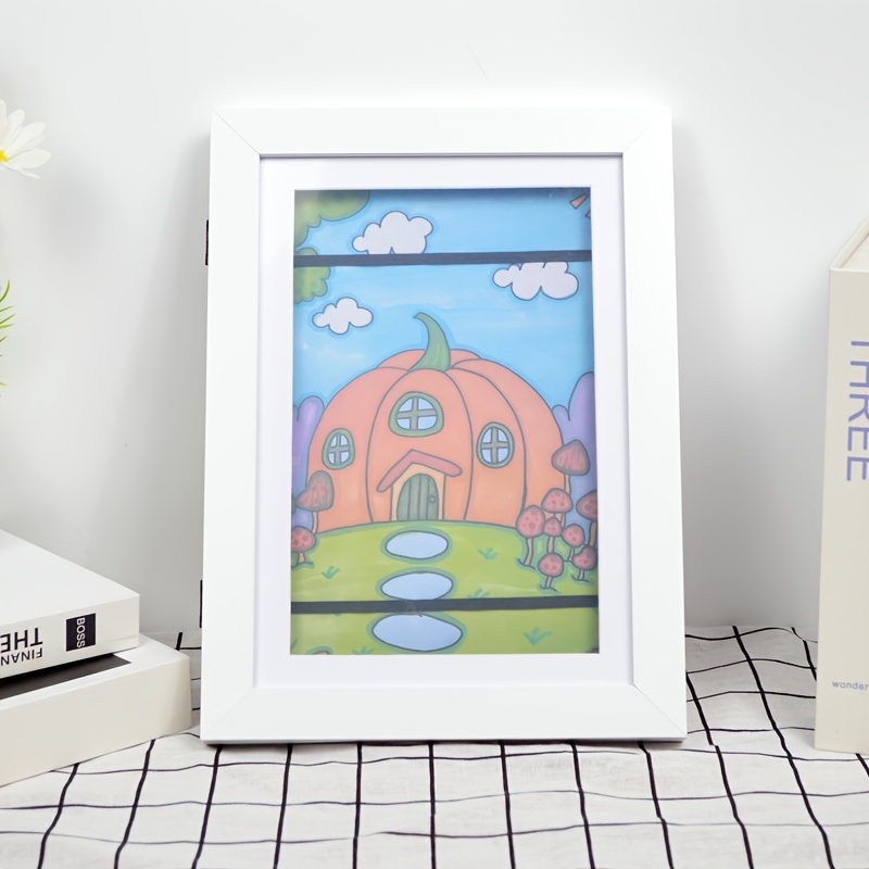 Kids Art Frames Placing Or Hanging Kids Artwork Picture - Temu