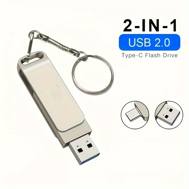 Clé USB C 128GO, Type-C Clef USB 128 GO, 2 en 1 OTG Pendrive 128GB