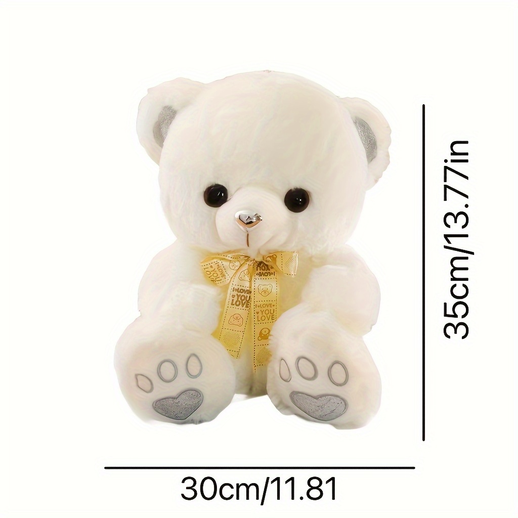 Peluche oso teddy color arena 30 cm - Librería Papelería Goyo