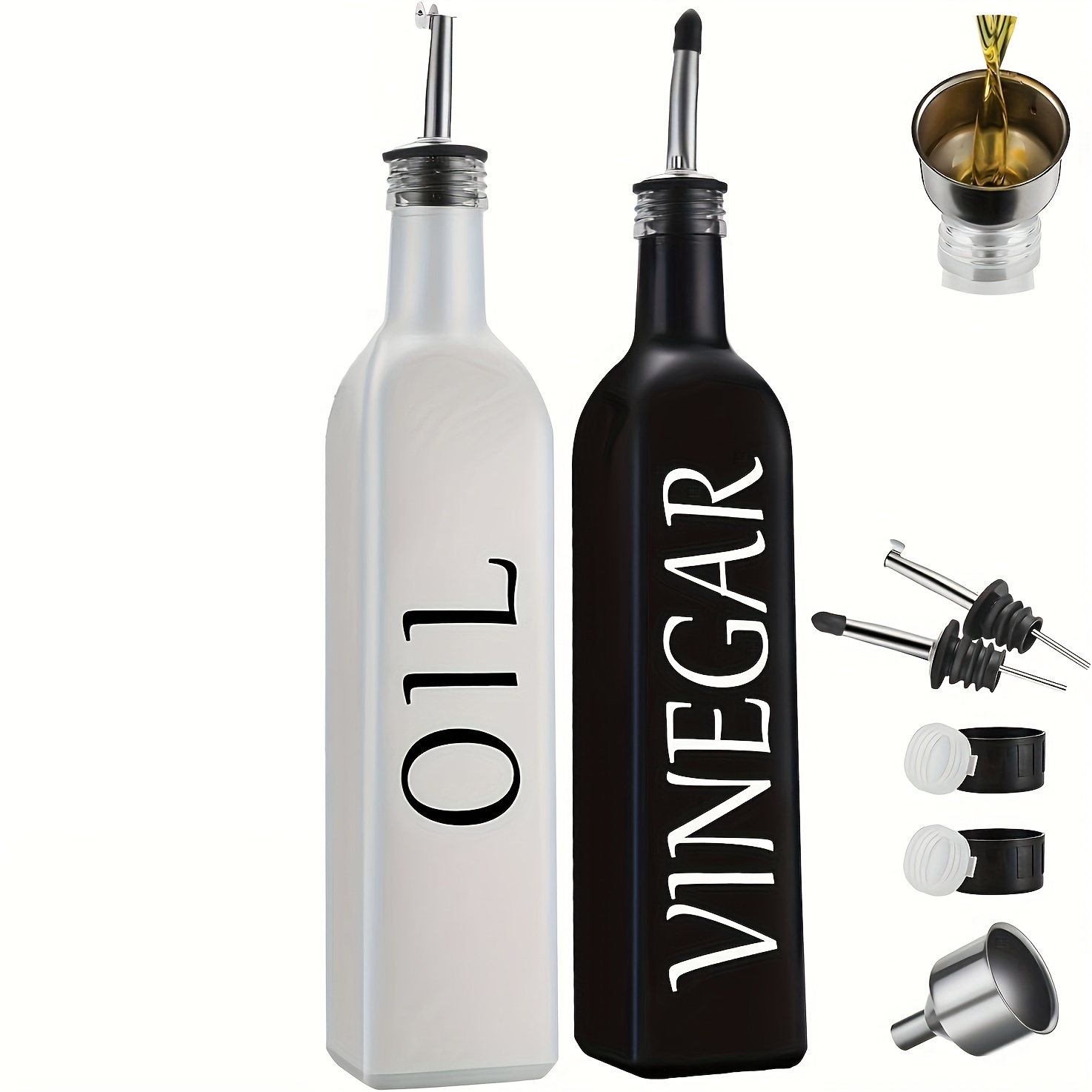 Dosificador de Aceite y Vinagre Dispensador de aceite y vinagre, botella de  vinagre de aceite de