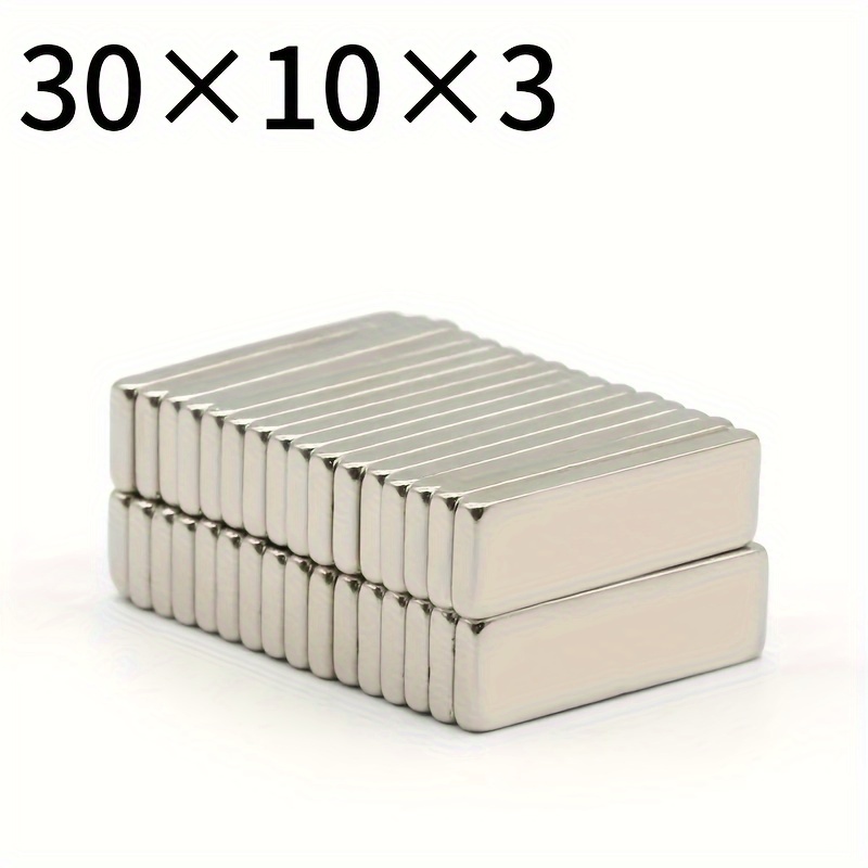 14pcs Super Neodymium Bar Magnets, Powerful Heavy Duty Bar Magnets With  Double-Sided Adhesive, For Crafts Science Cruise Ship, 30x10x5mm Rare Earth  Re