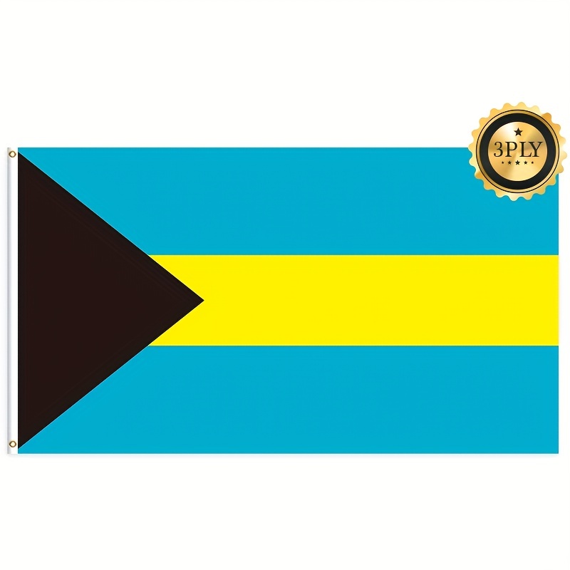 Flag Bahamian National Flag With Brass Grommets For - Temu