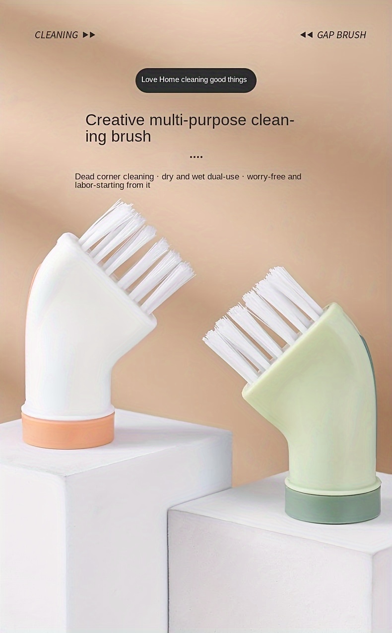 Multi-purpose Wet & Dry Cleaning Brush Connected To Mineral Water Bottle  Bathroom Gap Household Dead End Crevice Brush