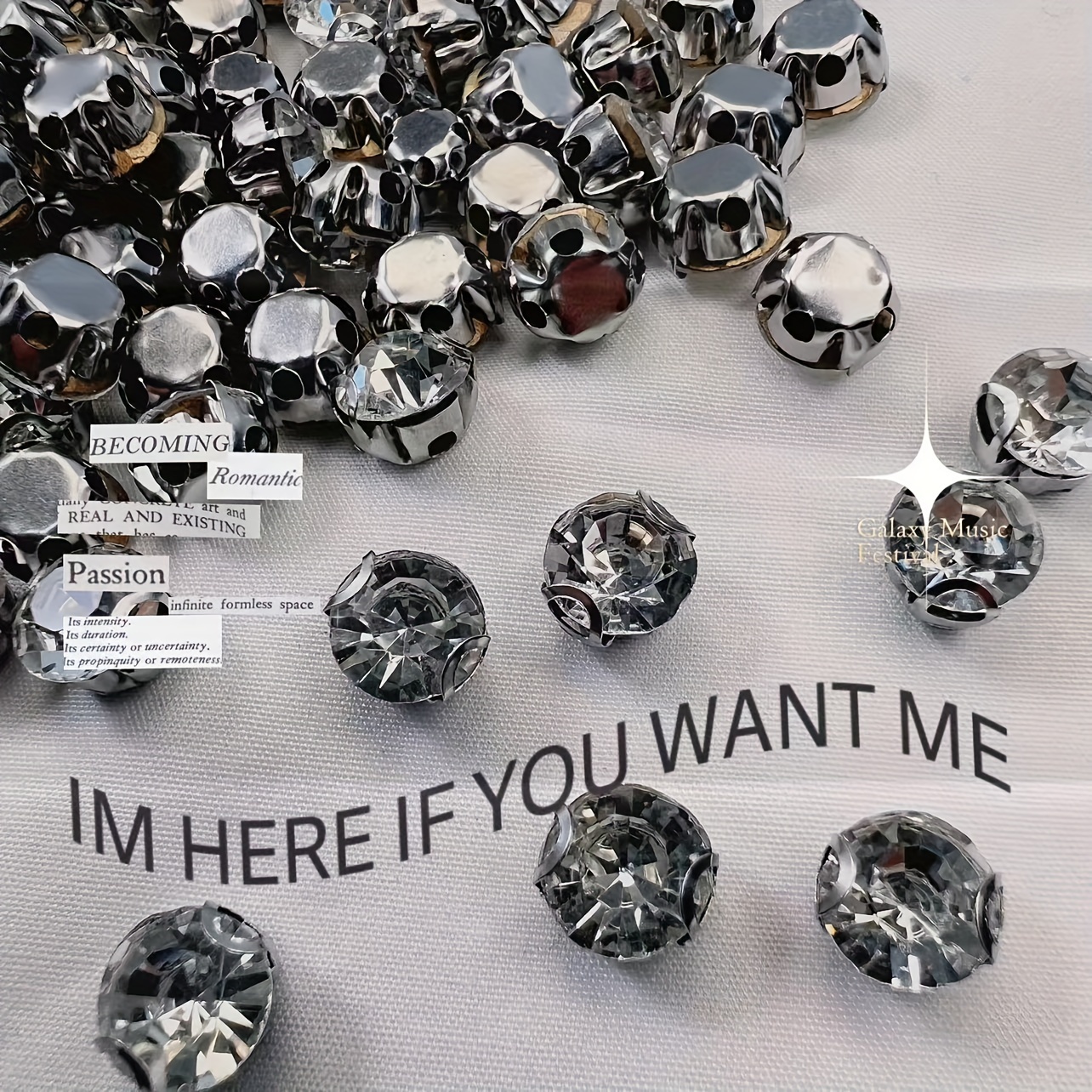 Transparent Glass Rhinestones With Metal Back For Clothes - Temu