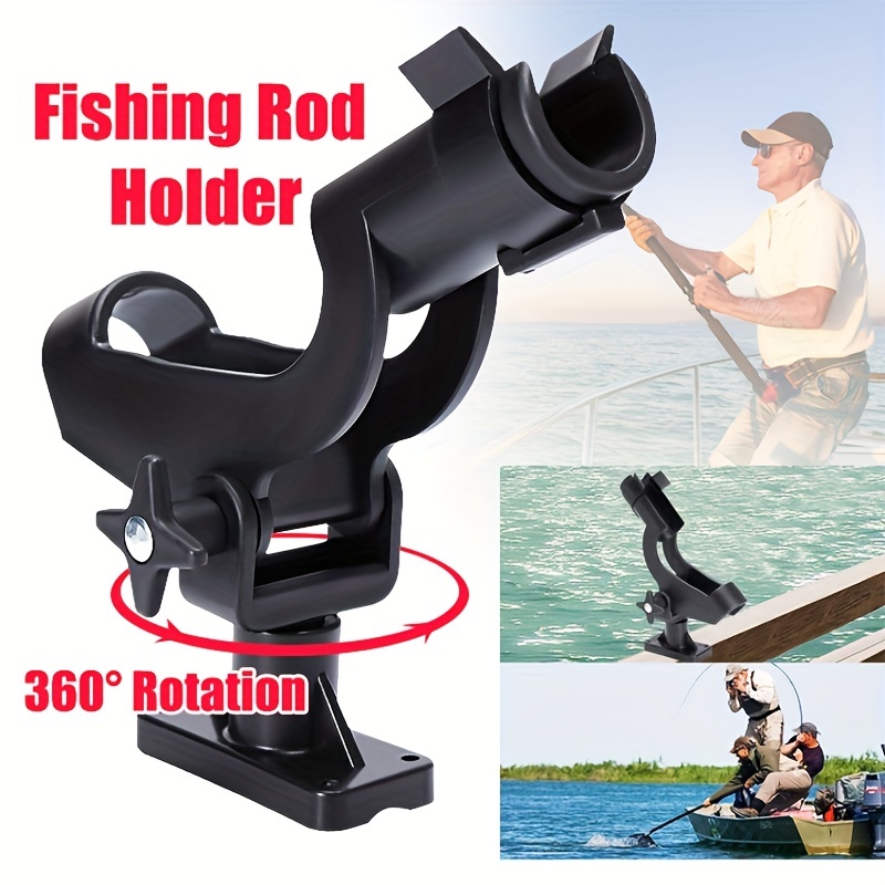 Fishing Power Lock Rod Holder With 2 Side Mounts Adjustable Boat