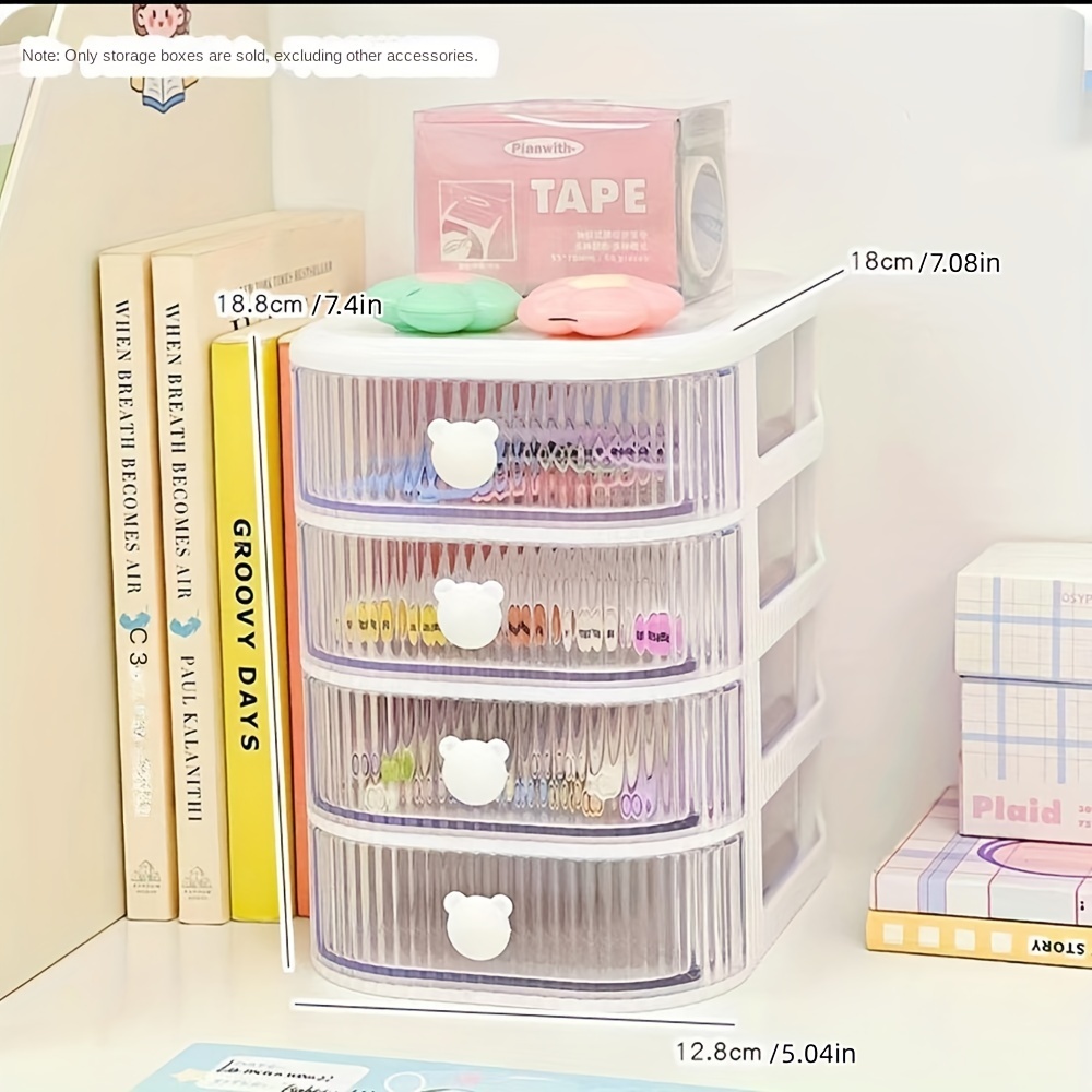 Plastic Hair Accessories Storage Box Multi layer - Temu