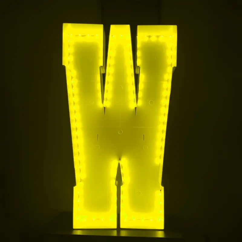 Colorful Rgb Marquee Light Up Letter With Remote Waterproof - Temu