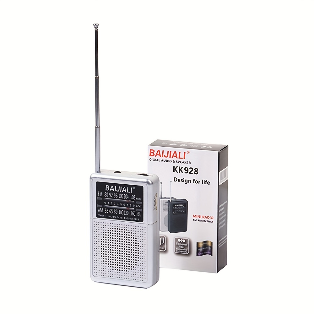 Radio Am Fm Portátil Mini Radio Antena Telescópica Conector - Temu