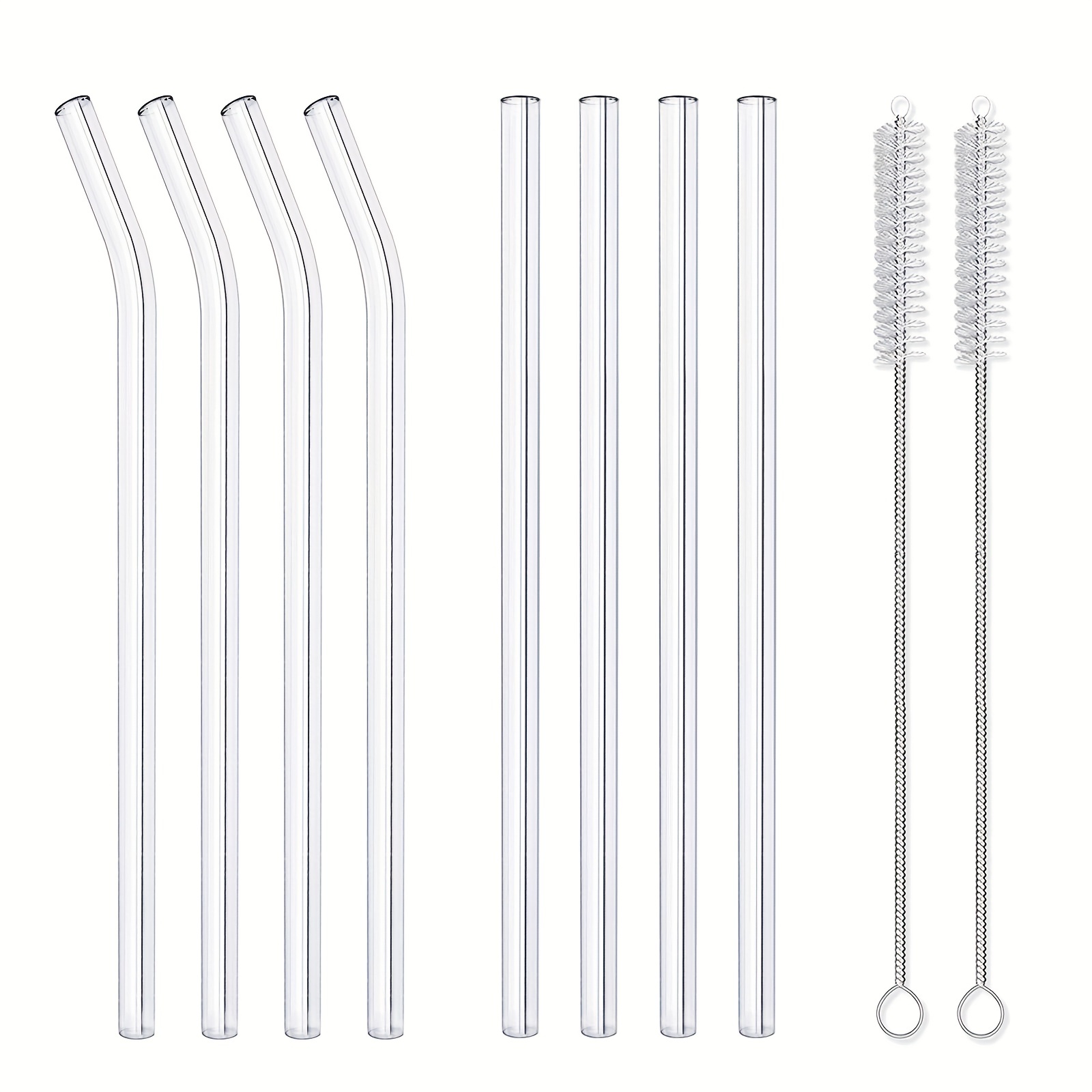 Colorful Glass Straws Reusable Drinking Straw Eco-friendly High