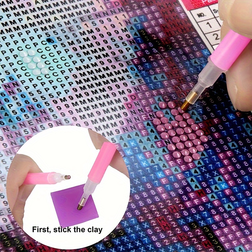 50pcs Diamond Painting Glue Clay Embroidery Cross-Stitch Painting Tool Set  