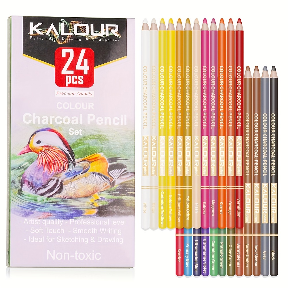 The whole barrel of cartoon colored pencils 48 color water soluble oily  student painting pen kid art pencil school supplies gift