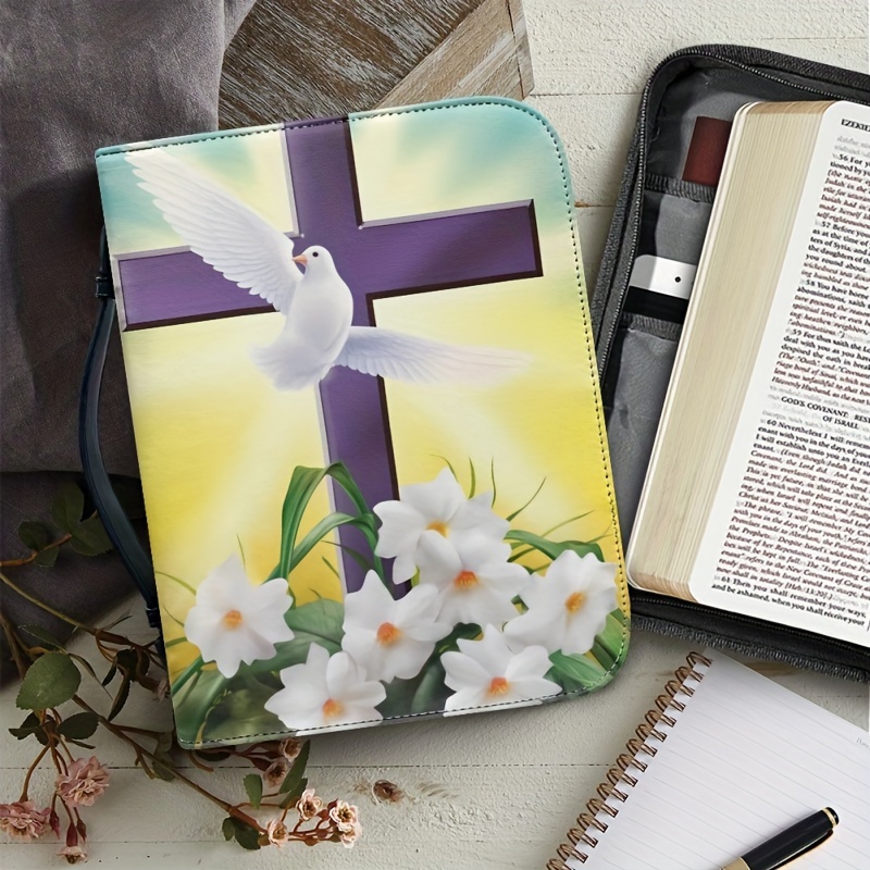 Bible Cover Large Bible Case For Women Men Church Bag - Temu