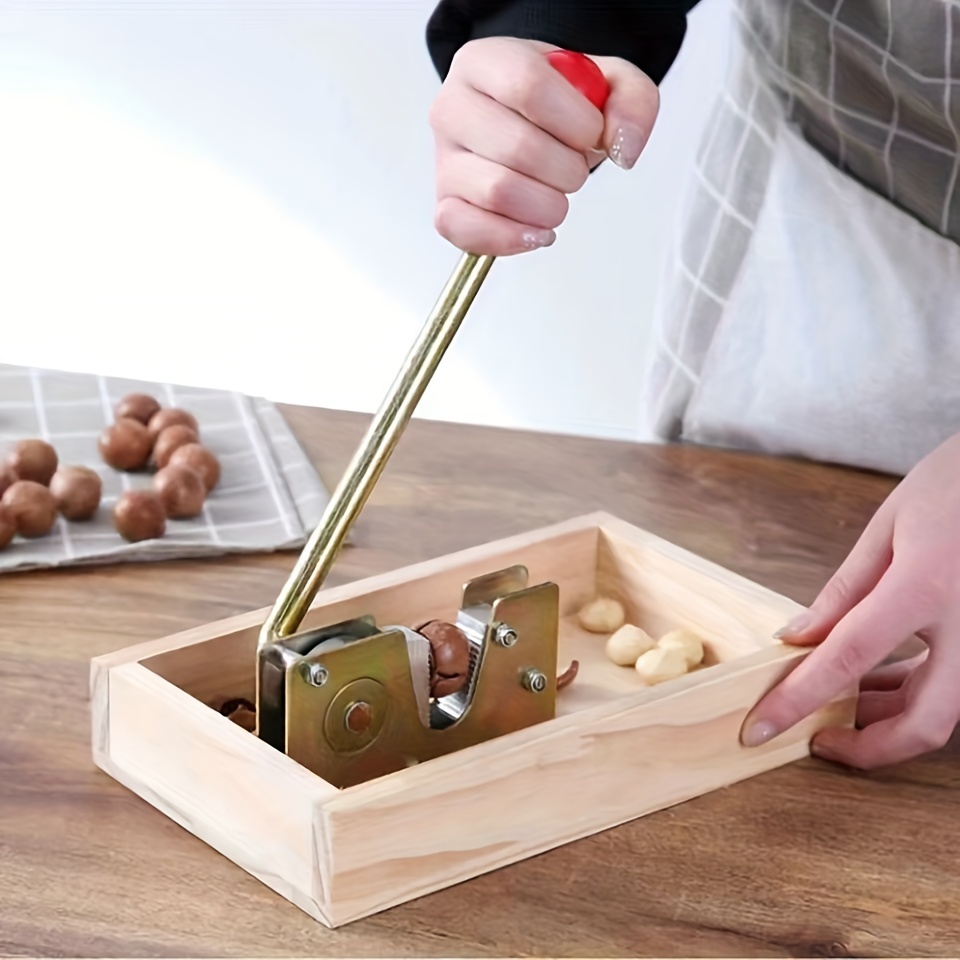  1PCS Manual Nut Grinder Portable Dried Fruit Crusher Hand  Peanut Masher Walnut Chocolate Chopper With Cover Kitchen Tool Accessories  (Brown): Home & Kitchen